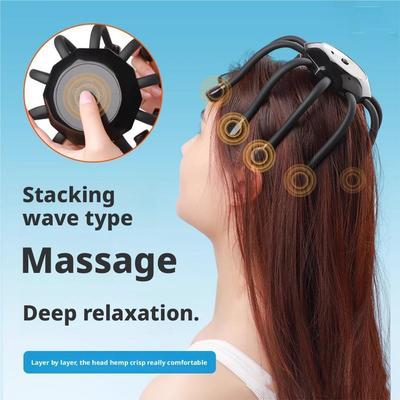 Octopus Claw Head Massager Electric Red Light Therapy Relief Scalp Massage Stimulators Scratcher For Relaxation Stress Migraine