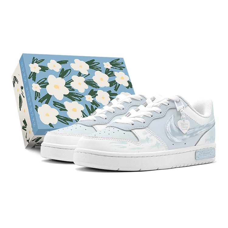 

Nike Court Borough Slip Resistant Slip Resistant Low top Skateboard Shoes Women s Blue BQ5448-100(TeamS2-S-BOX) 39
