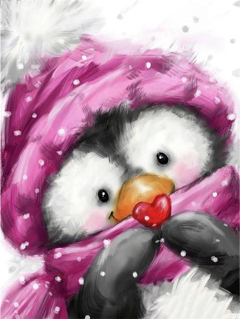 5d Diamond Painting Penguin DIY Mosaic Winter Full Round/Square Diamond Embroidery Cross Stitch Animal Home Decor Kits