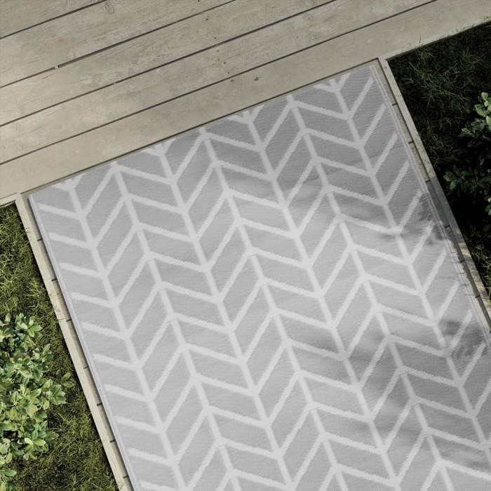 VidaXL Tapis d'extérieur ARAKIL Gris 120x180 cm PP 368542