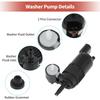 84801575 Windscreen Wiper Motor for Chevy GMC 2021-2024 Cadillac Escalade XT4 Chevrolet Equinox Suburban Windshield Washer Pump