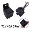 40A Auto Car Relay JD2912 4 Pin 5 Pin DC 12V 24V 36V 48V with Mounting Hole Coil Power 1.8W Automobile Control Device with Line Relays 5