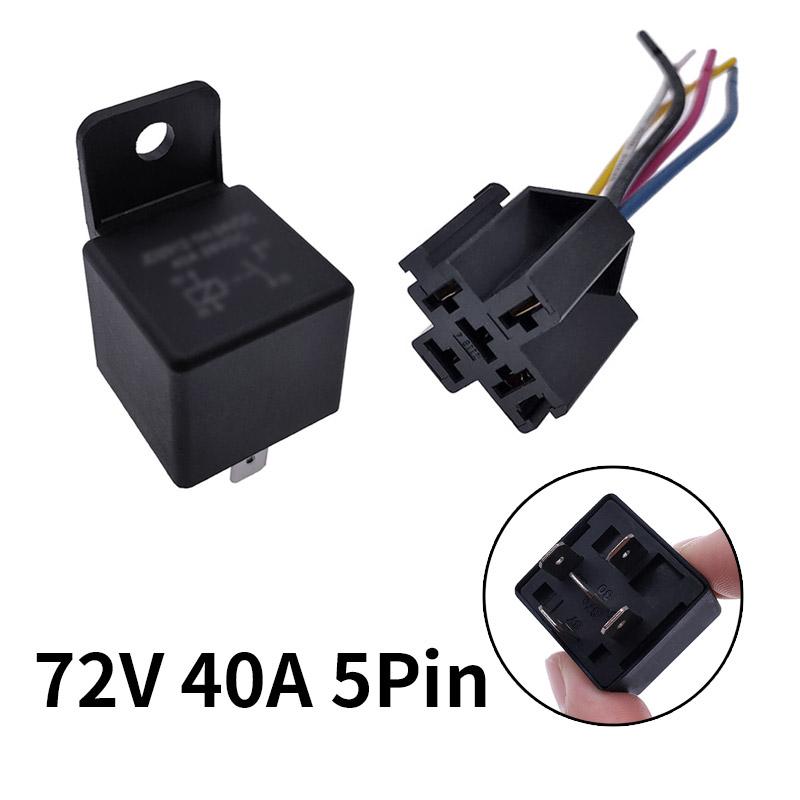 40A Auto Car Relay JD2912 4 Pin 5 Pin DC 12V 24V 36V 48V with Mounting Hole Coil Power 1.8W Automobile Control Device with Line Relays 5