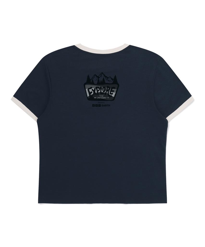 BBC EARTH Ringer Nature T-Shirt Navy