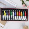 12 Color Acrylic Paint Set Hand Painted Wall Painting Pigment Paint Tube Art Drawing Supplies