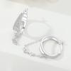 S925 Silver Three Circle Tassel Earrings Hoop Earrings Women Jewelry Trendy Anniversary Gifts