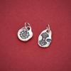 S925 Sterling Silver Tibetan Vajra Conch Pendant for DIY Beading or Necklace Crafting.