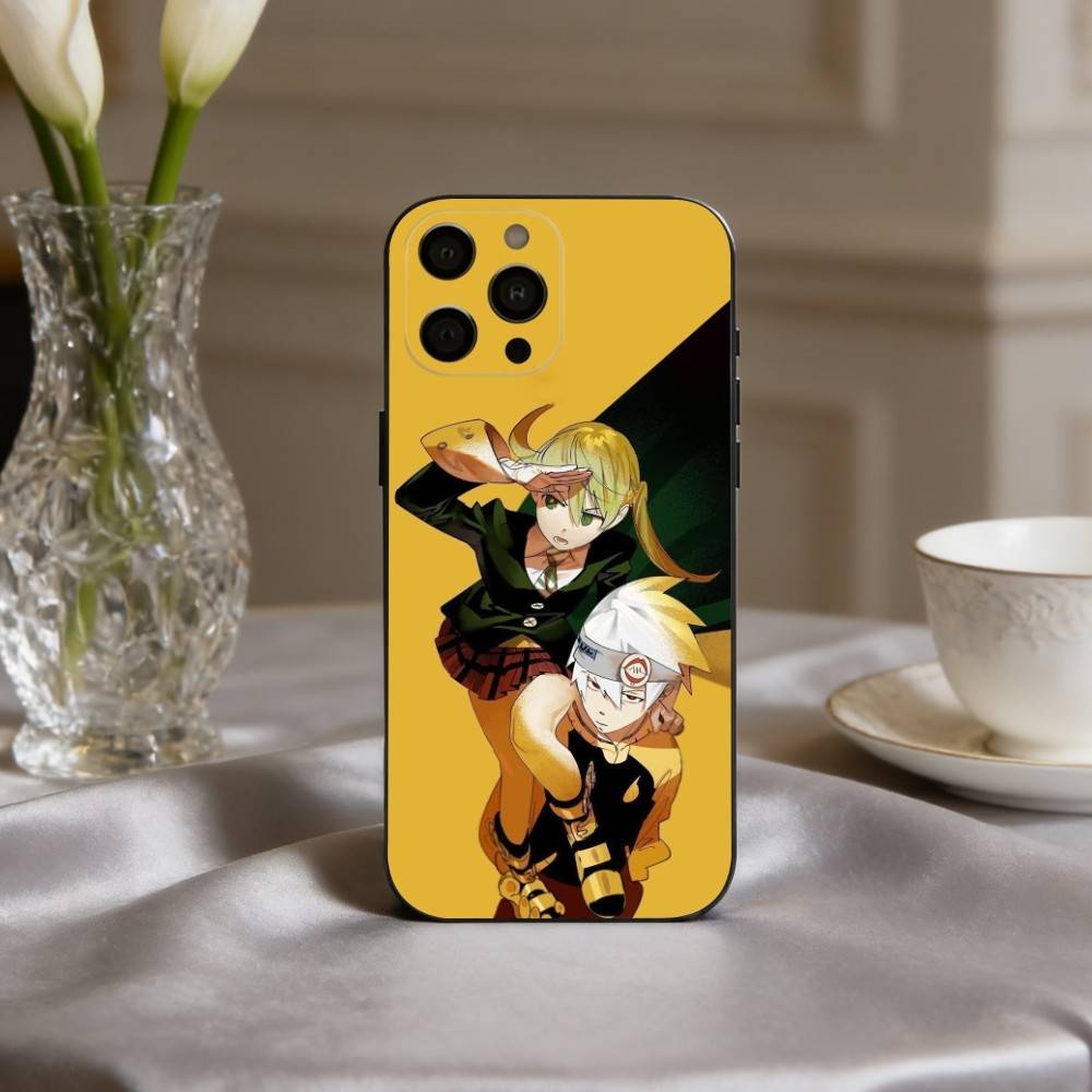 Anime P-passionate S-Soul-L E-Eater-R Phone Case For iPhone 17pro,16,15,14,13,12,11 Plus,Pro Max,XS,Soft Silicone Black Cover
