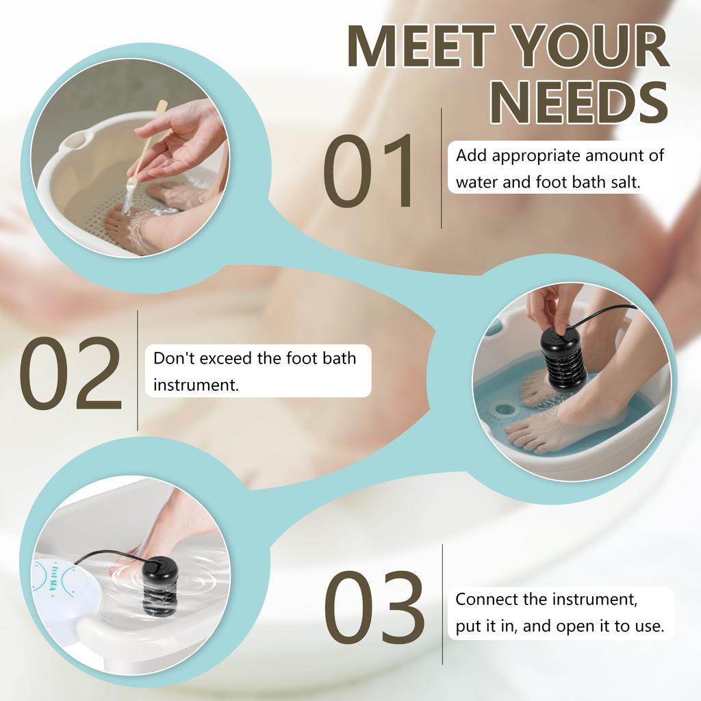 Detox Ionic Foot Spa Bath Machine Mini Foot Spa Bath Massager Machine Cleanse Footspa Vibrat Whirlpool Care for Home Club Spa