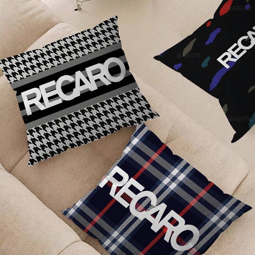 Trendy R-Recaros Logo Cushion Cover Pillowcase Upholstery Sofa Throw Pillow Home Decor Pillowcas