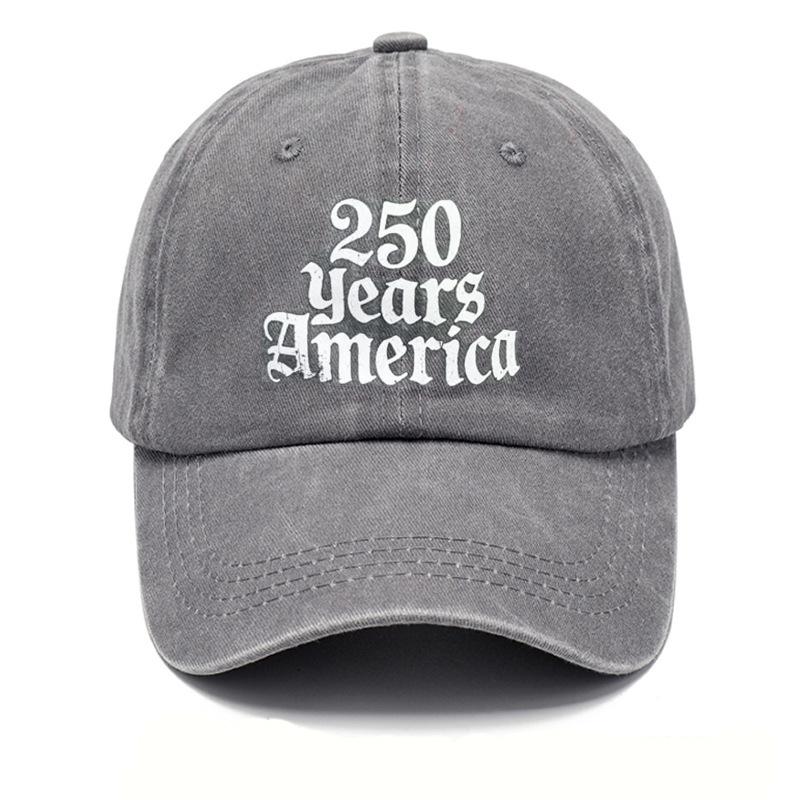 JYL TS Сделай сам 250-летие Кепка Винтажная стираная Бейсболка Хлопок grey лазерная лимонного
