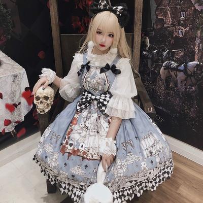 Japanse Gotische Lolita Jurk Meisjes Vintage Donkere Begrafenis Lolita Jsk Jurk Vrouwen Harajuku Cool Mouwloos Punk Jarretel Jurken Exclusief Shirt