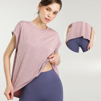 Women's Fitness Short-sleeved T-shirt Quick-drying Sports Summer Yoga Clothing Yoga Tops Running Fitness Clothing