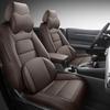 Universal Leather Car Seat Cover: Full Wrap, All-Season, Five-Seat Compatible