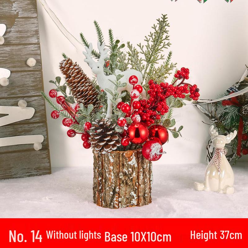 Luminous Mini Christmas Tree Set - Desktop Decoration and Gift