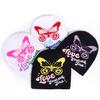 Knitted Butterfly Design Cap Fashionable Cold Weather Hat Gift Accessories