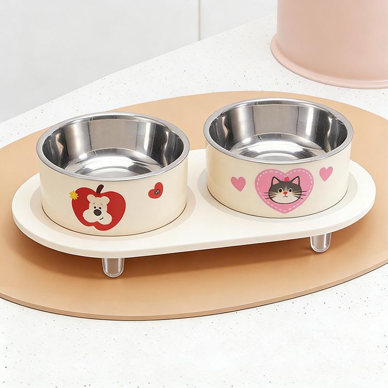 The Cat Bowl Is Not Easy To Tip Over and Prevents Spillage Outside. It Is A Pet Stainless Steel Feeding Bowl and A Pet Bowl.