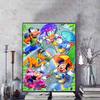Disney Diamond Painting Mickey and Friends Illustration 5D Diamond Painting Art Embroidery Cross Stitch Room Decoration