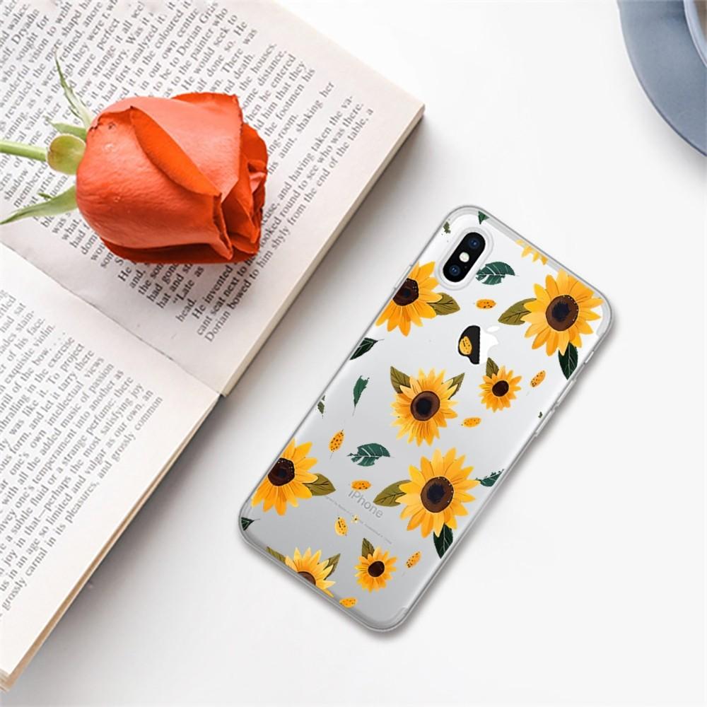 Beautiful Flower Sunflower Phone Case for iPhone 16 15 8 7 6 6S Plus X SE XR XS 14 11 12 13 Mini Pro Max Mobile Case