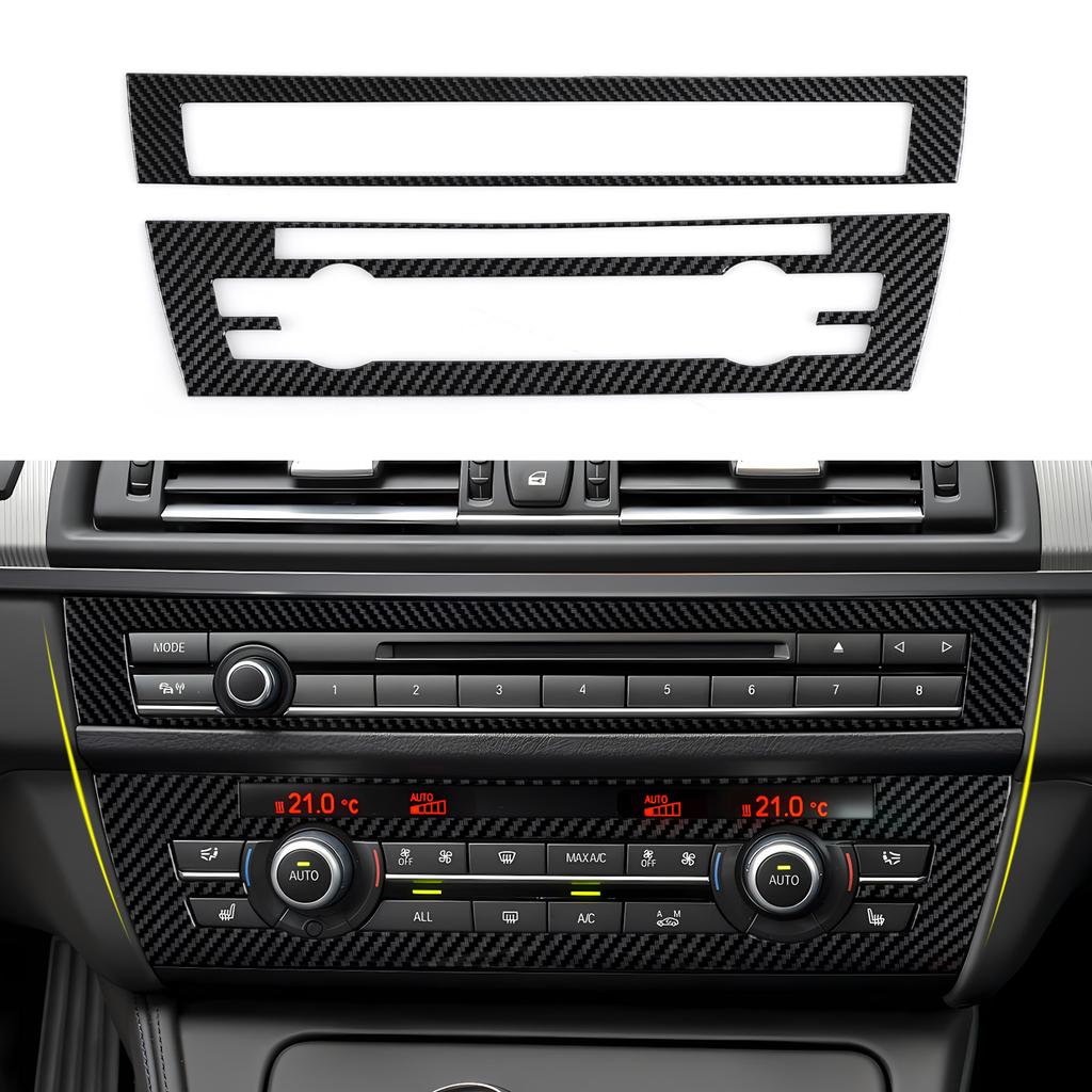 WDV25 For BMW 5 Series F10 F11 (2010-2016) Trim Accessories. Car Center Console Dashboard Gear Shift Panel. Carbon Fiber ABS Sticker.