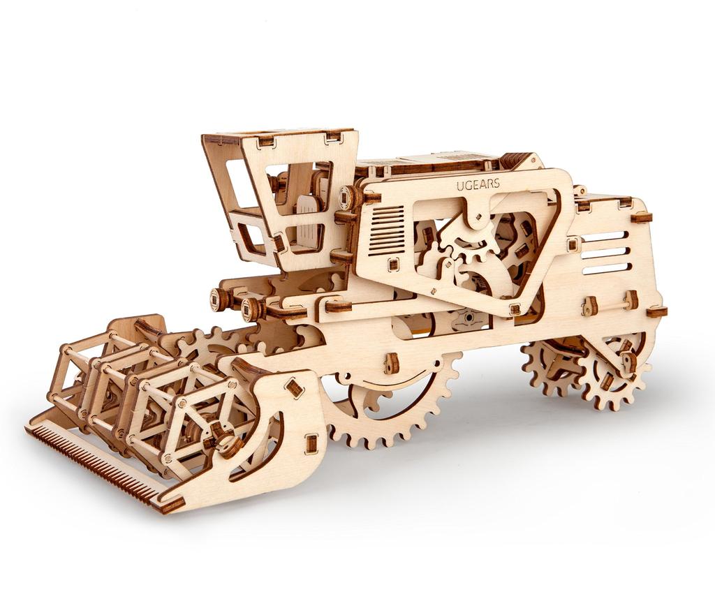 UGears Combine Harvester Wooden Block Puzzle Toy 70010 [Used]