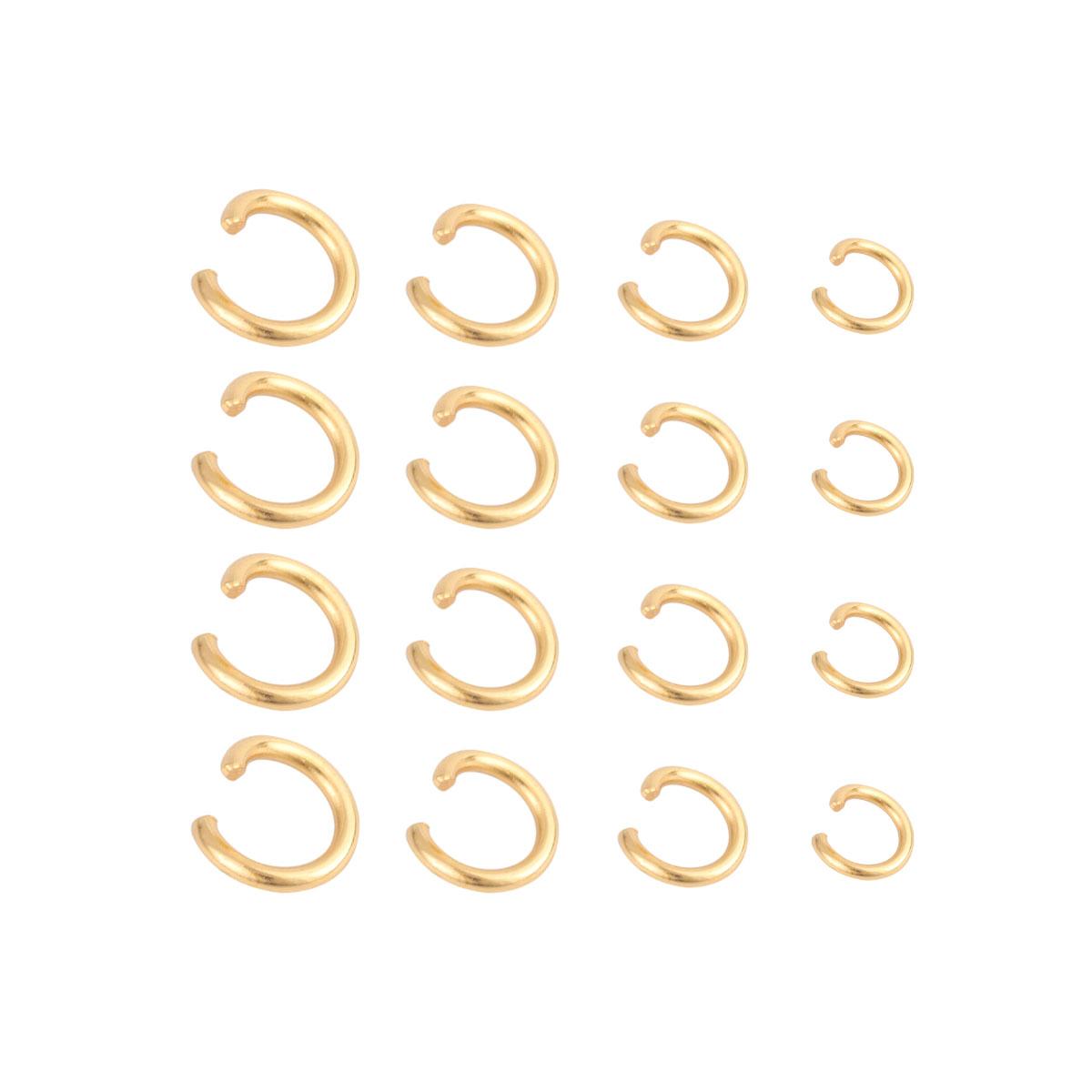 

100-200pcs/lot Stainless Steel Split Rings Gold/Steel Color Open Jump Rings For DIY Jewelry Finding Making Connector Accessories 1.0X12mm