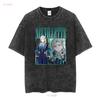 Neuvillette Genshin ImpacT T Shirt Vintage Retro Homage Gaming long or short sleeves vintage Washed graphic homme streetwear