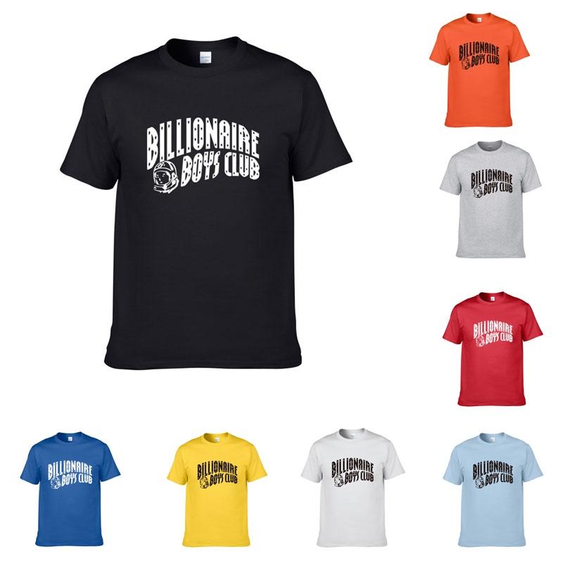 Stylish New Billionaire Boys Club Printing Men's O-neck Slim Short Sleeve T-shirt Tops For Fashion Enthusiasts