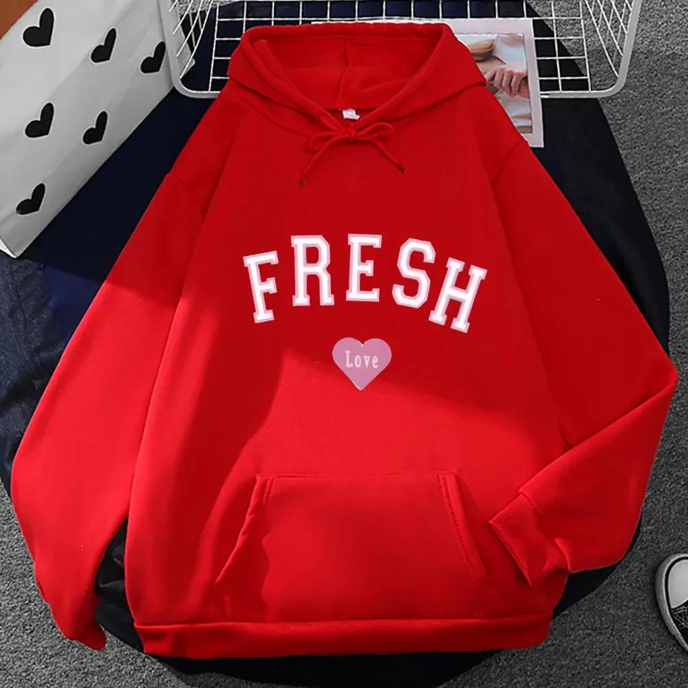 2025 Fresh rose love printed sweatshirts spring and autumn casual sportswear men s and women s sportswear long-sleeved pullovers