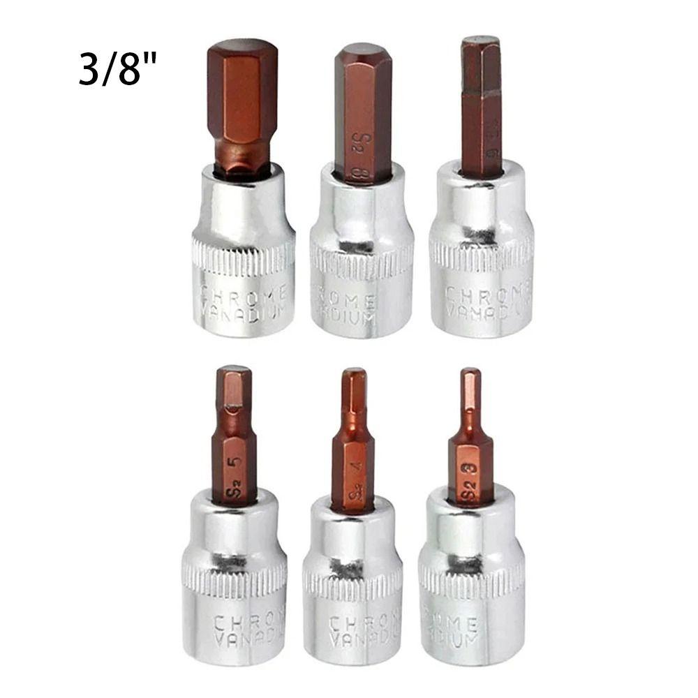 1Pcs Manual Tool Parts Square Drive Socket Hex Head Hexagon Ratchet Wrench Bit