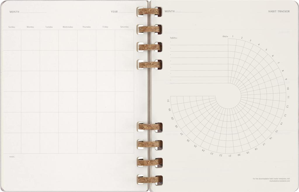 Moleskine Undated Spiral Life Planner Hardcover XL Size wide x Crushed Grape DHUNDSPD2312MWH4 (20.4cm 25.2cm long)