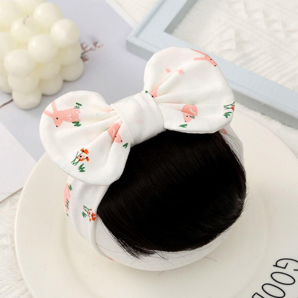 

Children Fluffy Princess Wig Headband Toddler Neat Bang Baby Bowknot Headband Wig Hair Accessories 5