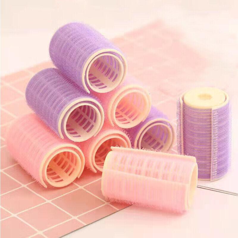 2Pcs/Set No Heat Hair Curlers Self Grip Hair Roller Heatless Lazy Bangs Curler ~