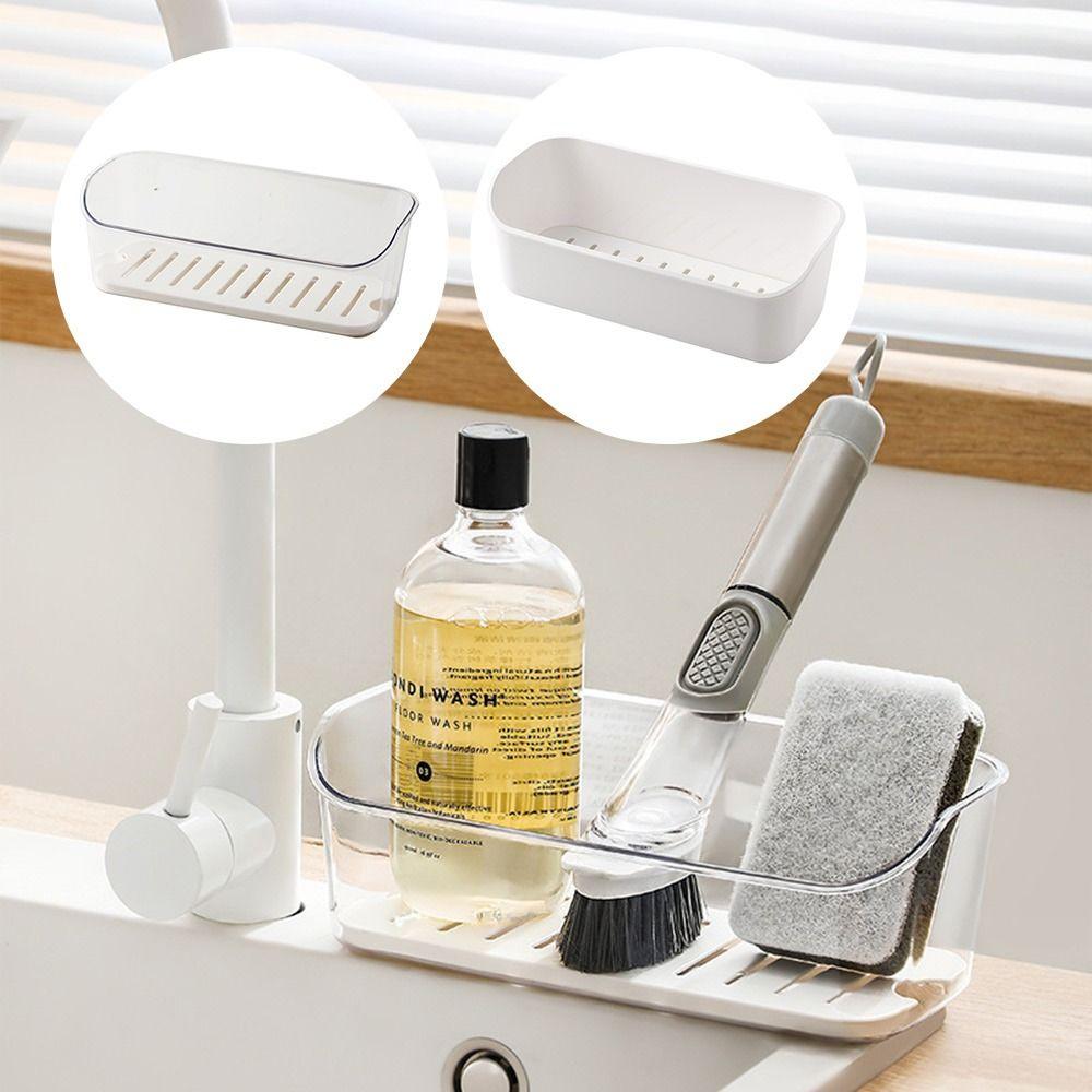 

Multipurpose Tableware Storage Box Expand Space Cosmetic Storage Cases for Sink білий