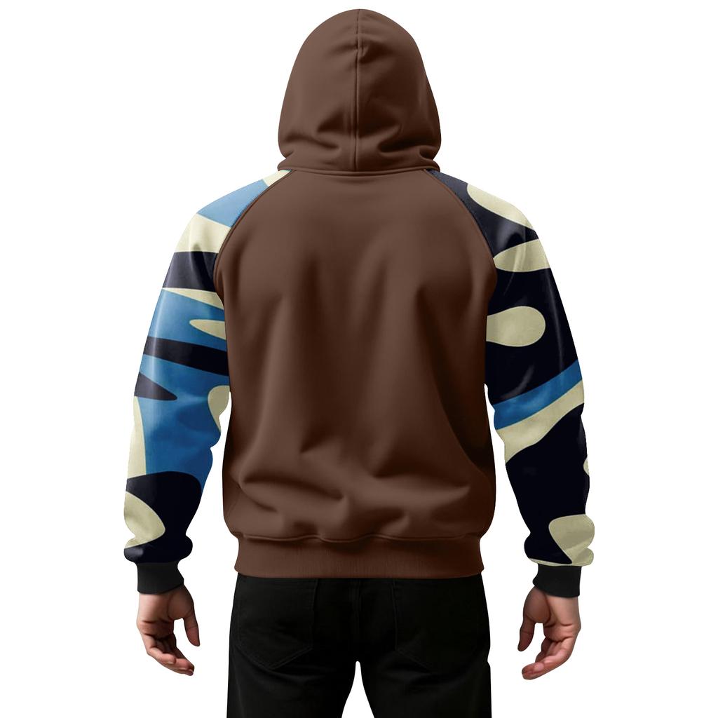 Men's Camouflage Sweatshirt Hoodie Men's Sports Large Size Casual Sweatshirt