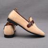 Fashion Fashion New Men Suede Leather Wedding Dress Shoes Male Casual Flats Monk Strap Loafers Homecoming Prom Zapatillas Hombre