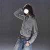 TrendHub American Retro Grey Stand Collar Solid Jacket Metal Buckle Slim Fit Hoodie Unisex