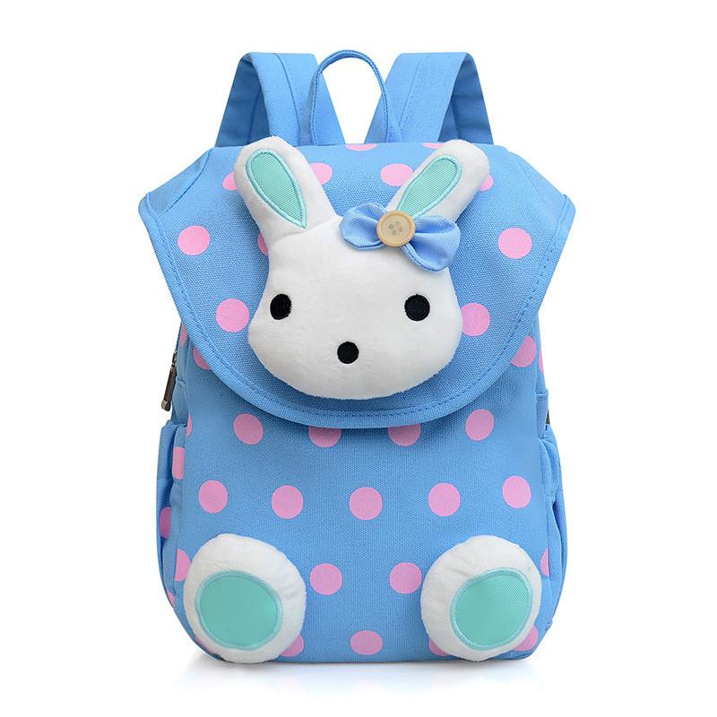 Fashionable Breathable Lightweight Canvas Bunny Backpack For School Kids