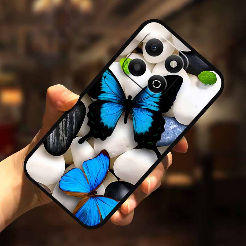 Soft Silicone Case For Honor X7c 4G 5G Cover Cat Painted Lovely Back Cover for Huawei Honor X7C 5G Phone Case HonorX7C TPU Para