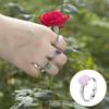 Retro Crystal Rings Adjustable Rings Simple for Friends Holiday Daily Work