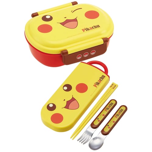 Skater Children's Antibacterial Lunch Box, Fluffy, 360ml, Pok?mon Pikachu Face, Made In Japan (QAF2BAAG-A)