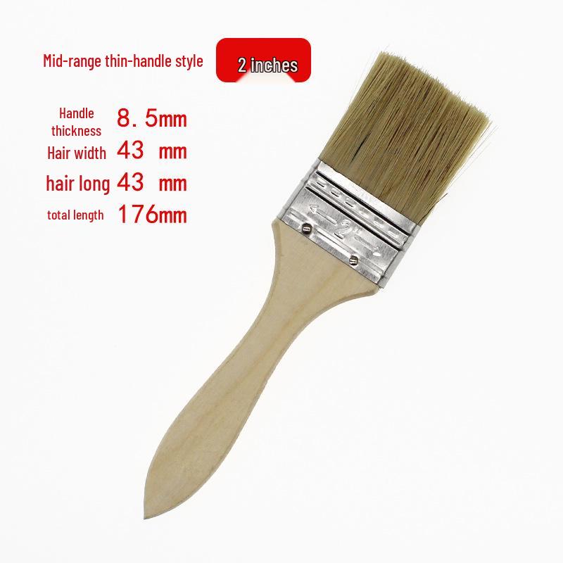 Wood Handle Bristle Brushes: Cleaning, Industrial, Barbecue & Thickened Hog Bristle Options