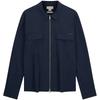 Casual Commuter Large Pocket Double Zipper Collar Shirt Jacket Men Jackets 4RF103G