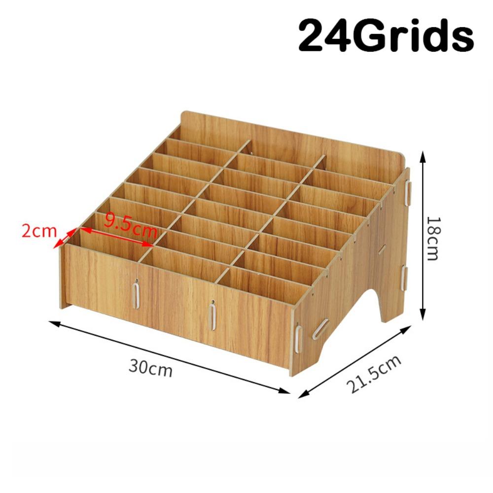 Detachable Phone Storage Box 12/24/36/48Grid Card Holder Rack  for Office Student Use