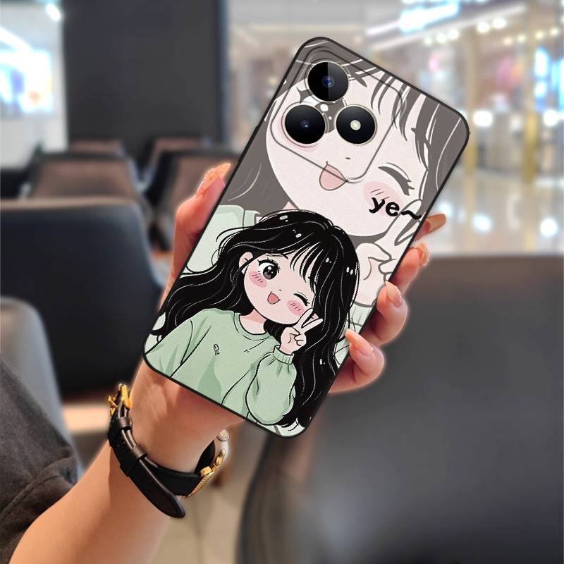 Protective Anti-dust Phone Case For Realme C53/Narzo N53/Note50/C51/C51S TPU Anti-knock Waterproof Phone Pouch Graffiti