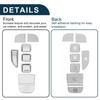 TUCKBOLD Gear Shift Panel Button Handbrake Parking Brake Sticker Silver Tone 1 Set for Hyundai Tucson 2022 2023 Hybrid