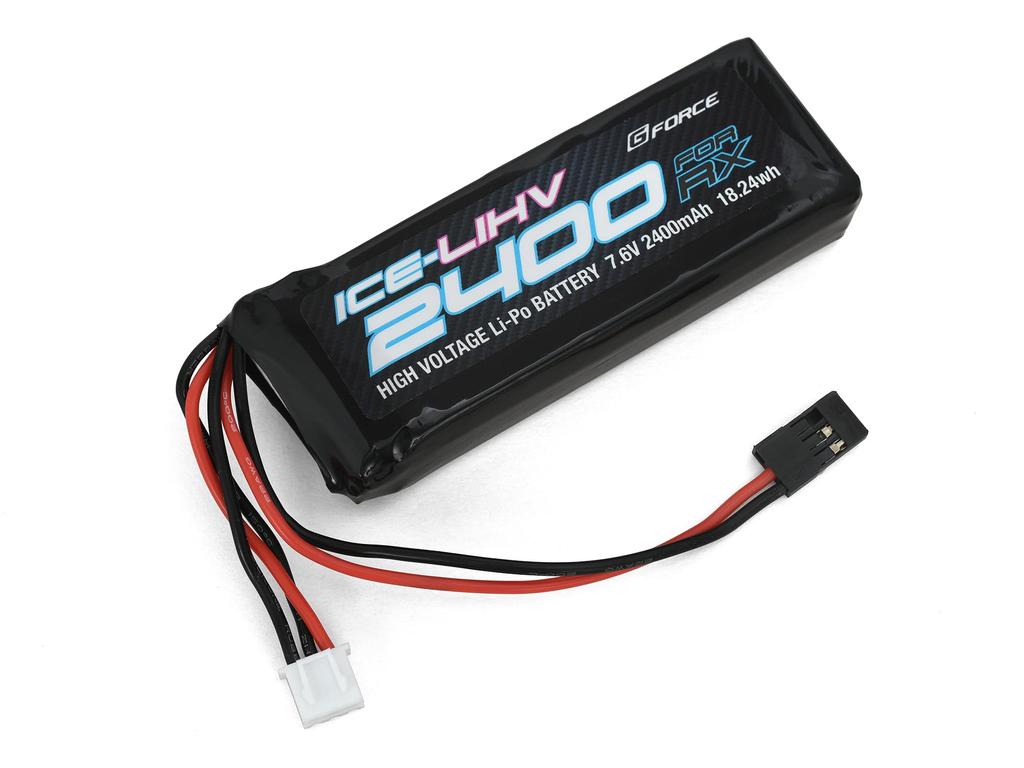 GeForce ICE LiHV 7.6V 2400mAh (for receiver, straight type) Official Japanese Product GFG105