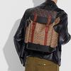 Coach Hitch 31 Monogram Print Canvas And Leather Travel Backpack Men Backpack Brown C1059-JIS2K