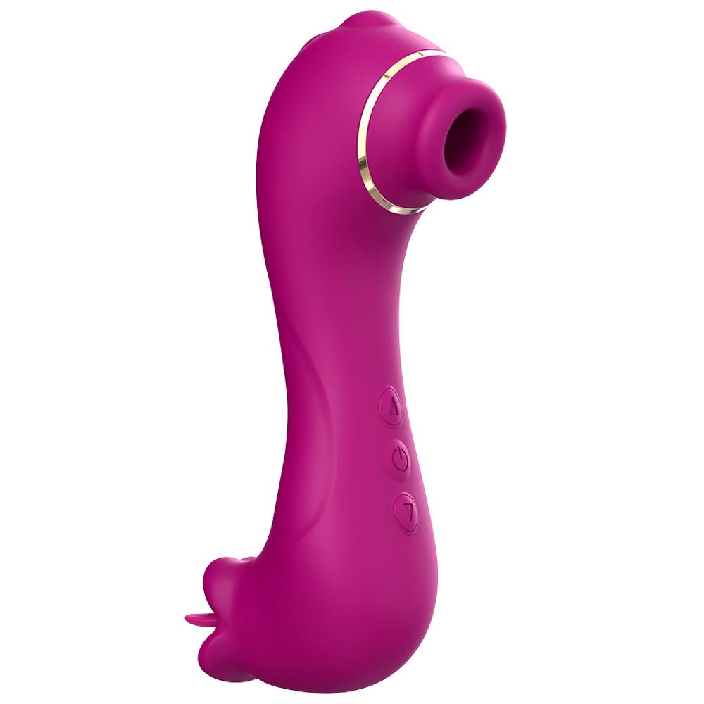 2 In 1 Sucking Vibrator Female Clit Nipple Stimulator G Spot Oral Licking Sexual Masturbator Erotic Adult Sex Toys for Women