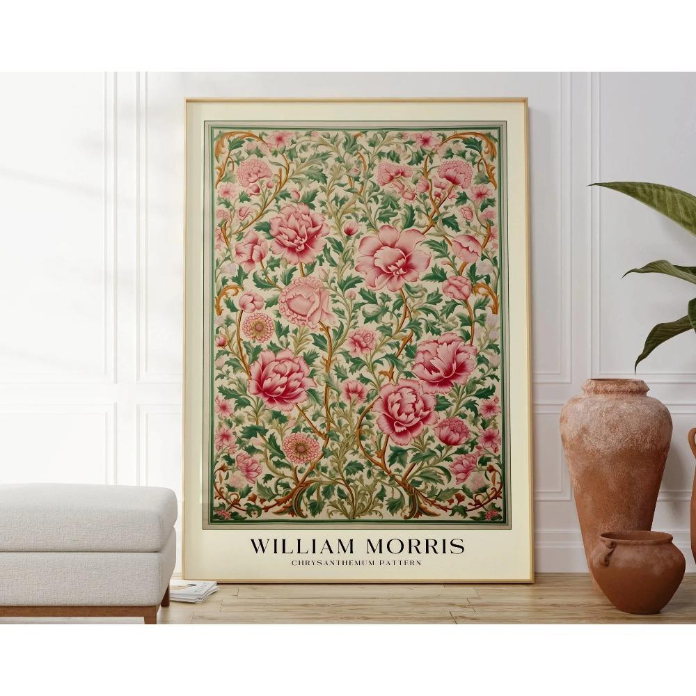 1PC Neutral William Morris Poster Poster Paper Print Home Living Room Bedroom Entrance Bar Cafe Art Painting Decoration
